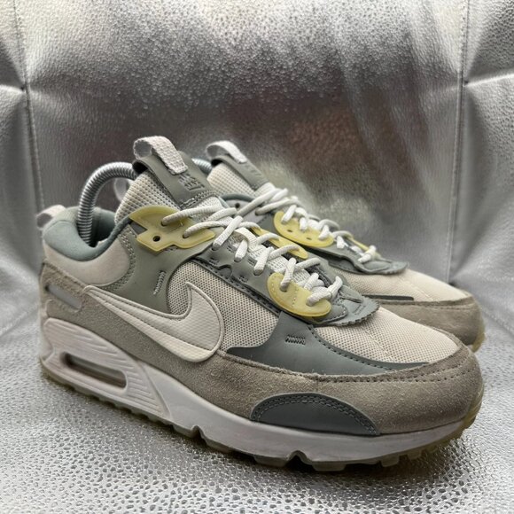 Size 8 Nike Air Max 90 Futura Mint Gray Green Womens Athletic Sneaker DM9922-105 - Picture 1 of 10